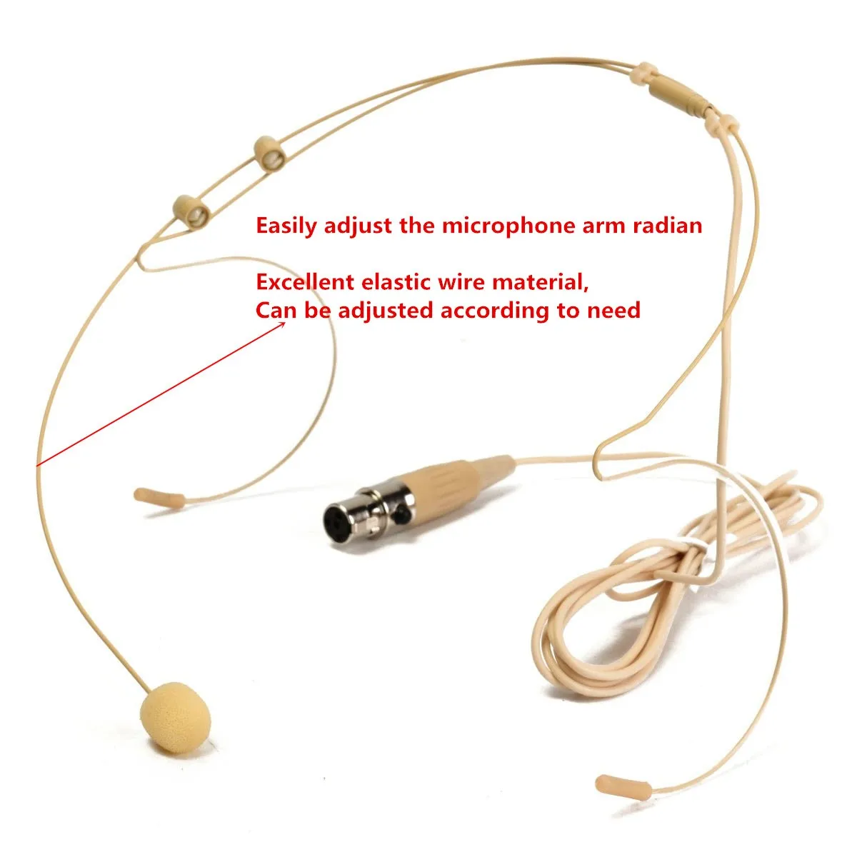 Универсальный 4 Pin XLR Сделано в Китае на головке микрофон двойной Ушные крючки гарнитура головной микрофон для shures Беспроводной мини TA4F штепсельной вилки