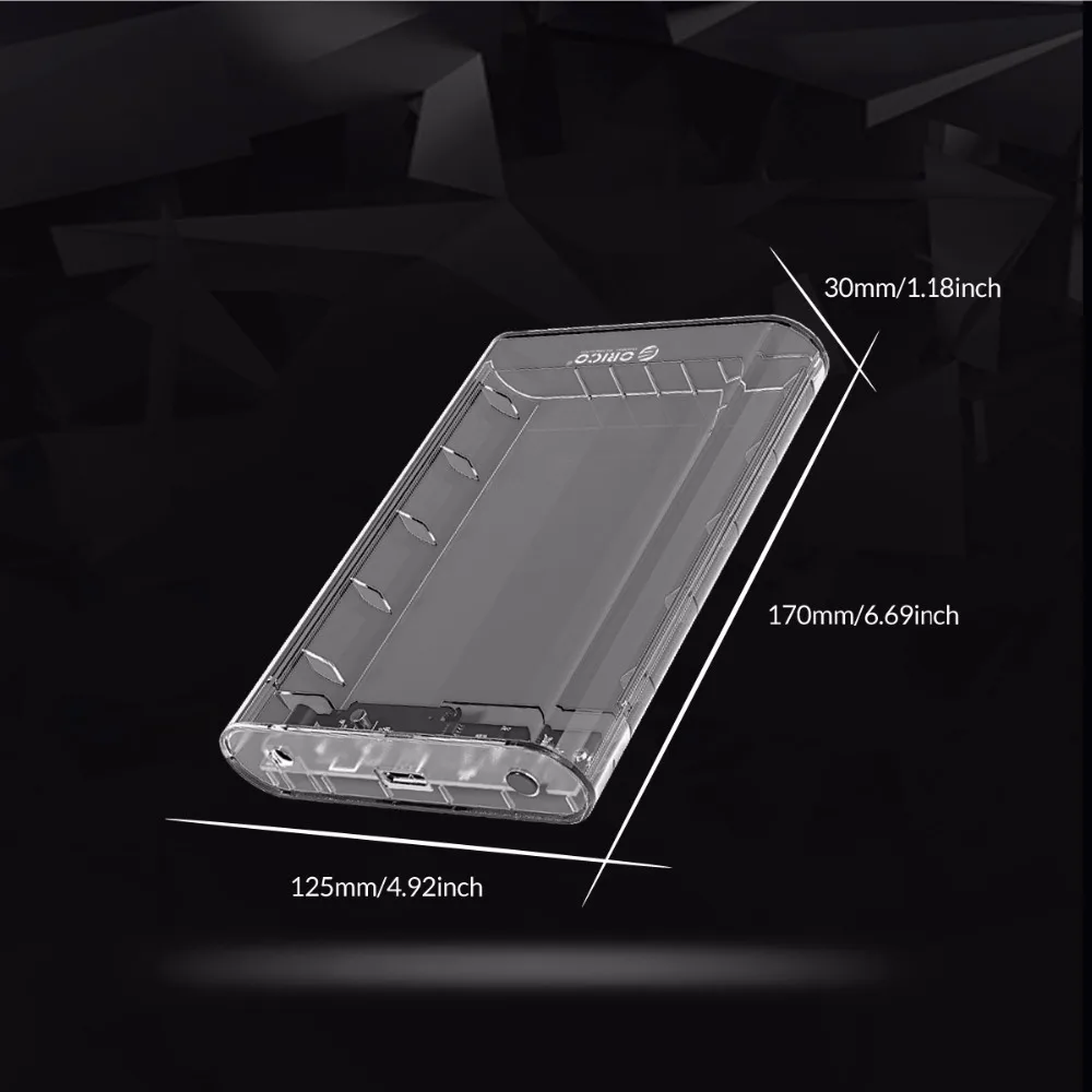 Прозрачный корпус для жесткого диска Orico 3139U3 3 5 дюйма чехол Usb 0 Гбит/с Sata3.0