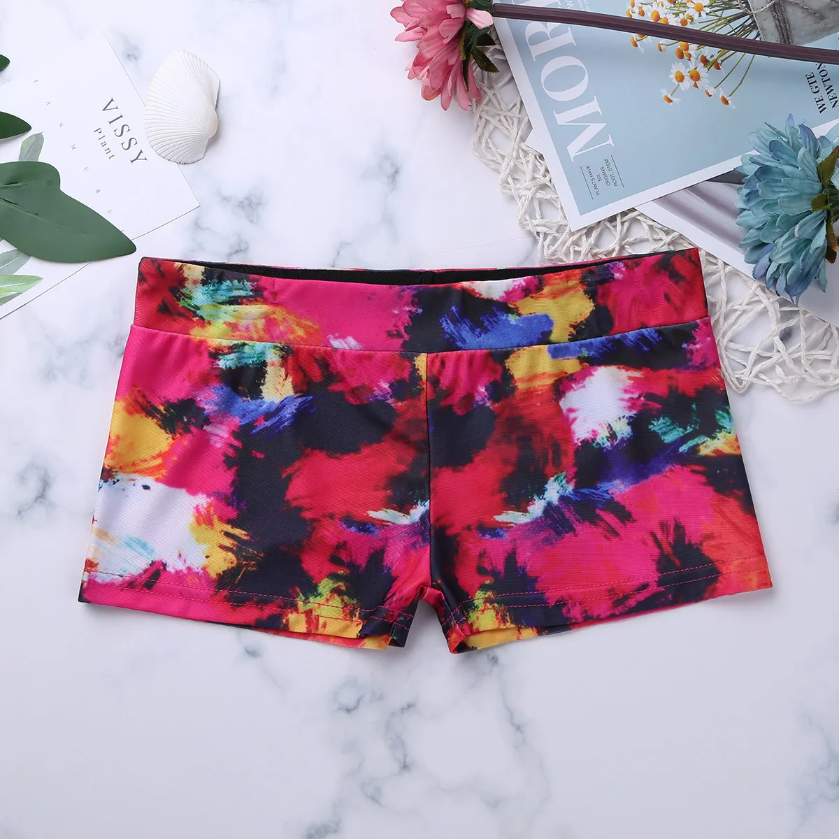 

YiZYiF Girls Children Dance Short Pants Summer Shorts Child Kids Beach Shorts Casual Sport Short Swimming Gymnastic Workout Wear