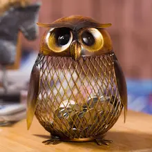 TOOARTS металлическая монетная коробка в форме совы для домашнего