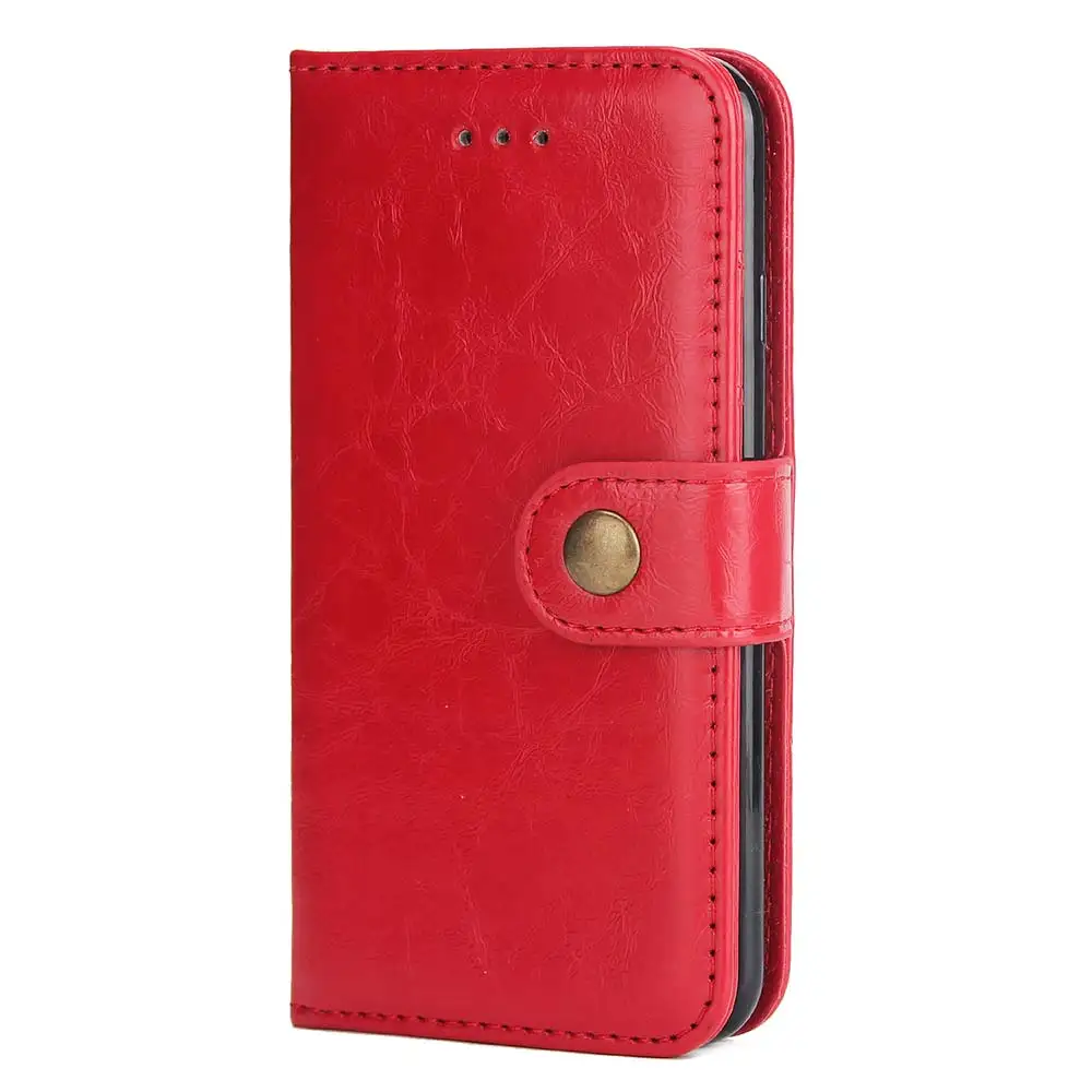 KISSCASE Retro Leather Phone Case For iPhone X 6 6S 7 8 Plus Wallet Card Solt Stand 5 5S SE Cover Fundas | Мобильные телефоны и
