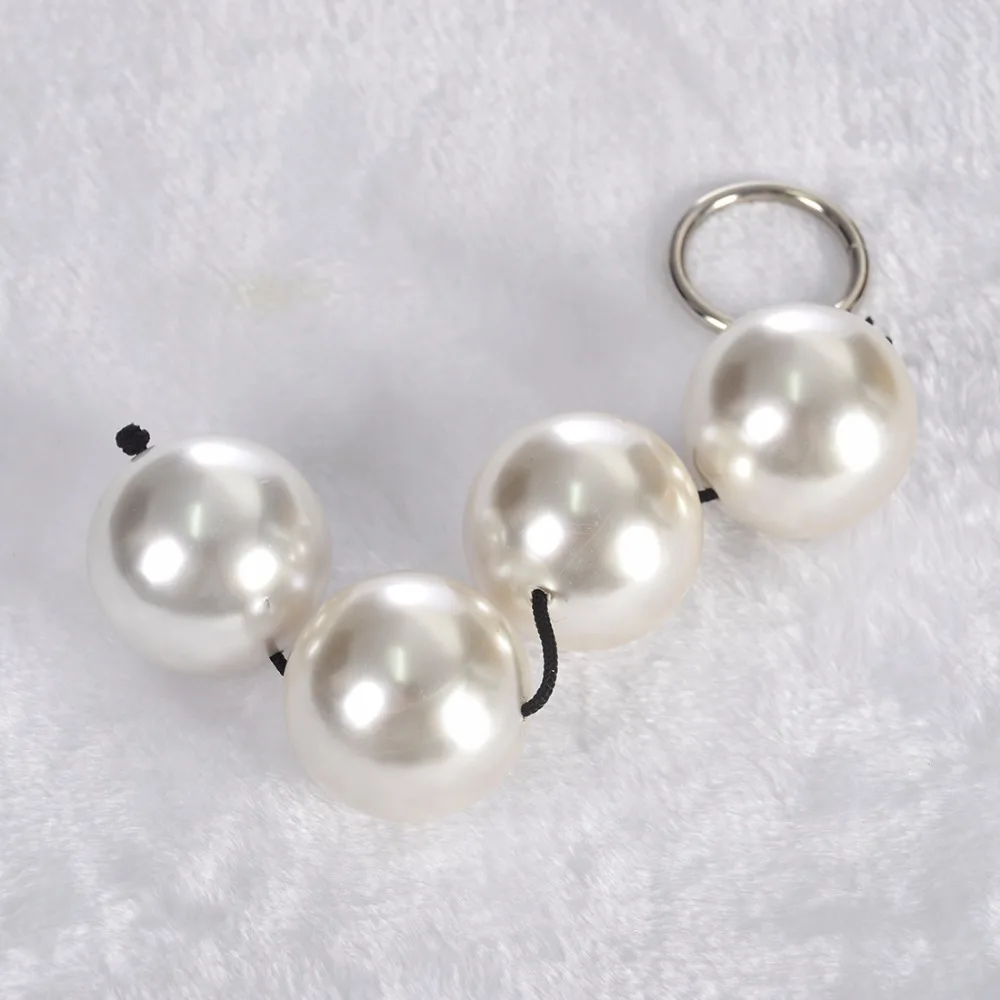Large 4 Pearl Beads Anal Plug Ball Anus Buttplug Lesbian Gay Woman Adult Games Sex Toys Vaginal Shrink Yin Big Smart | Красота и