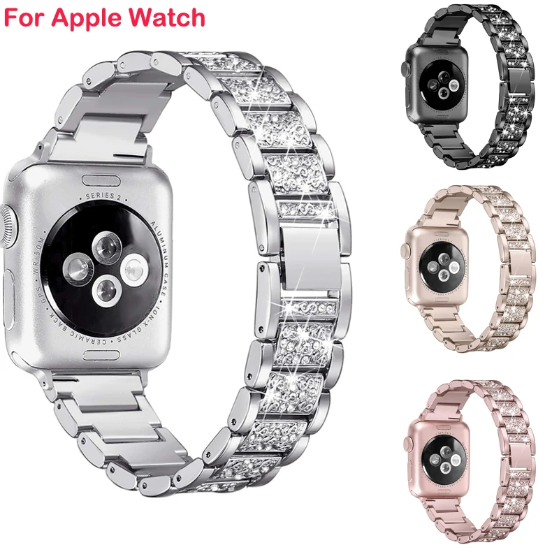Сменный ремешок для часов из нержавеющей стали Apple Watch серии 4/3/2/1 iWatch 38 мм/42