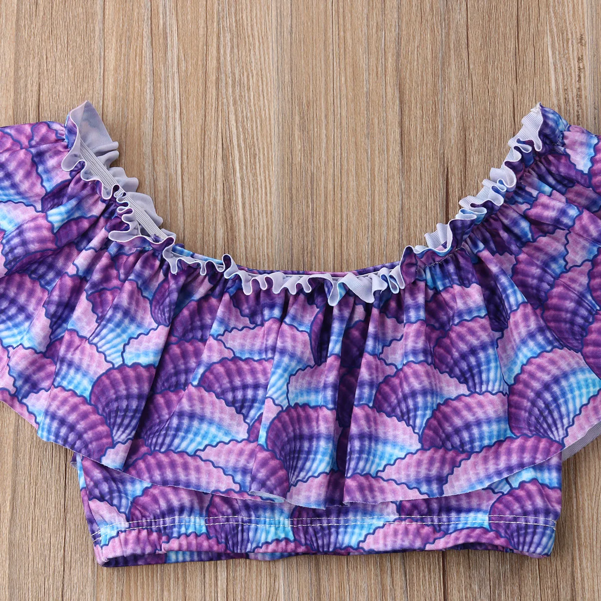 Toddler Newborn Kids Baby Girl Ruffle Off Shoulder Bikini Set Swimwear Swimsuit Bathing Suit Cute Clothes | Детская одежда и обувь