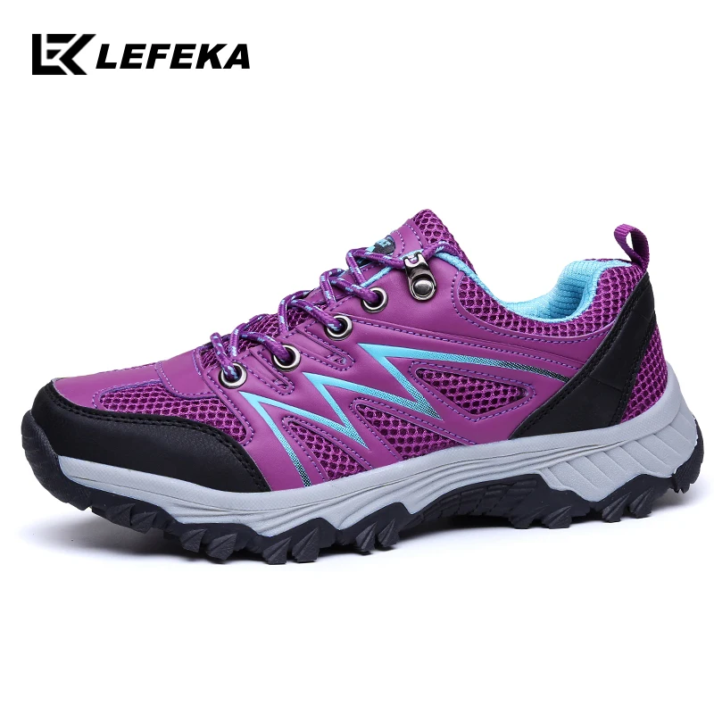 LEFEKA/Женская обувь кроссовки для пешего туризма дышащая женская из сетчатого