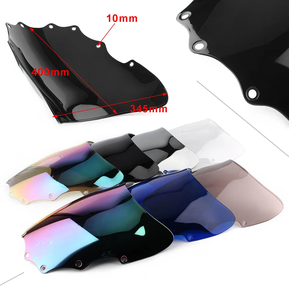 

For Kawasaki Ninja 500R EX500 1987-2009 Motorcycle Windshield Double Bubble Windscreen ABS Plastic