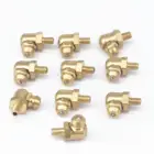 Латунный ниппельный фитинг Zerk, Метрическая наружная резьба 90 градусов, 10 шт.партия