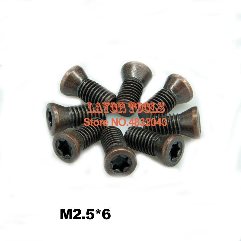 10 шт. M2.5 * 6 мм Запасные Винты Torx для токарного станка с ЧПУ | Инструменты