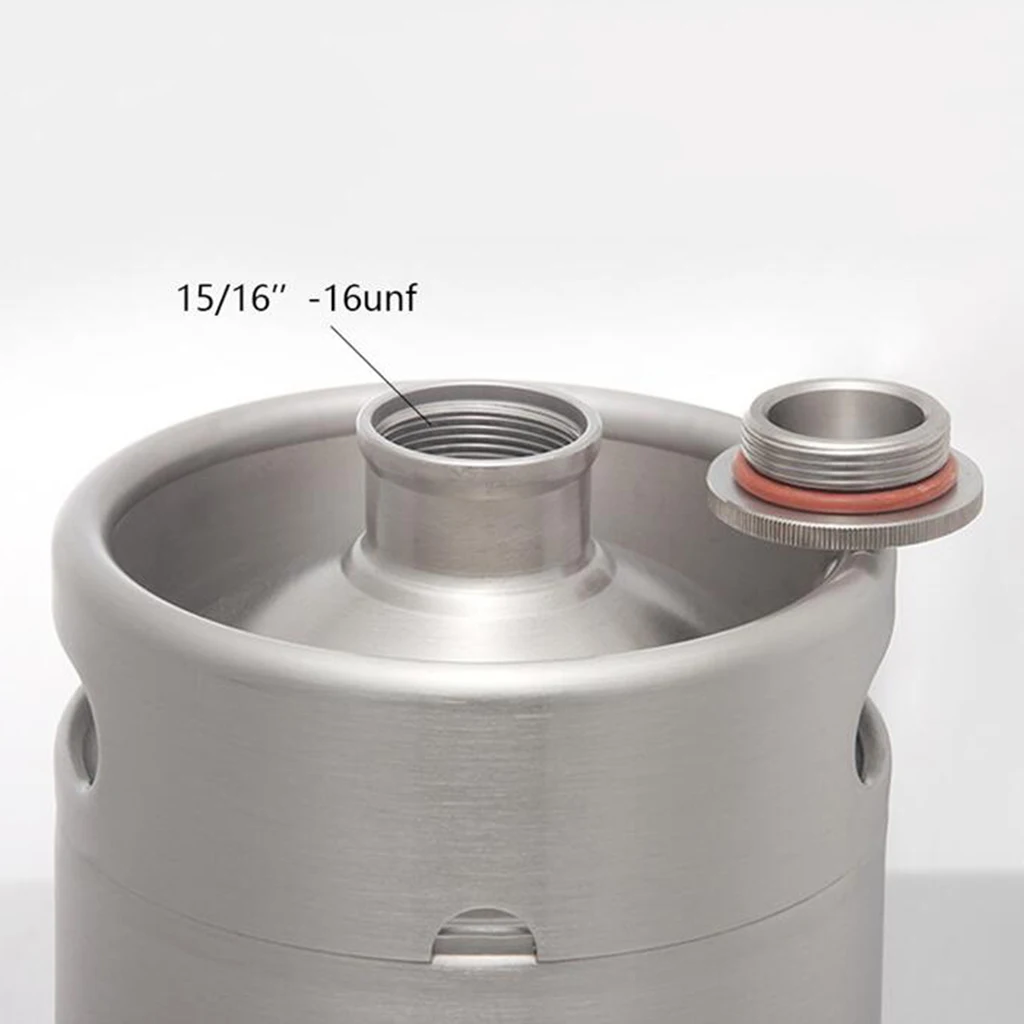 Мини баррель Keg Growler из нержавеющей стали вмещает пиво с двойными ручками 2L/3/6L/5L