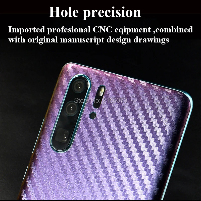Для huawei P30/P30 Pro/P30 Lite 3D градиентное углеродное волокно полное заднее покрытие наклейка кожа телефон защитная наклейка пленка