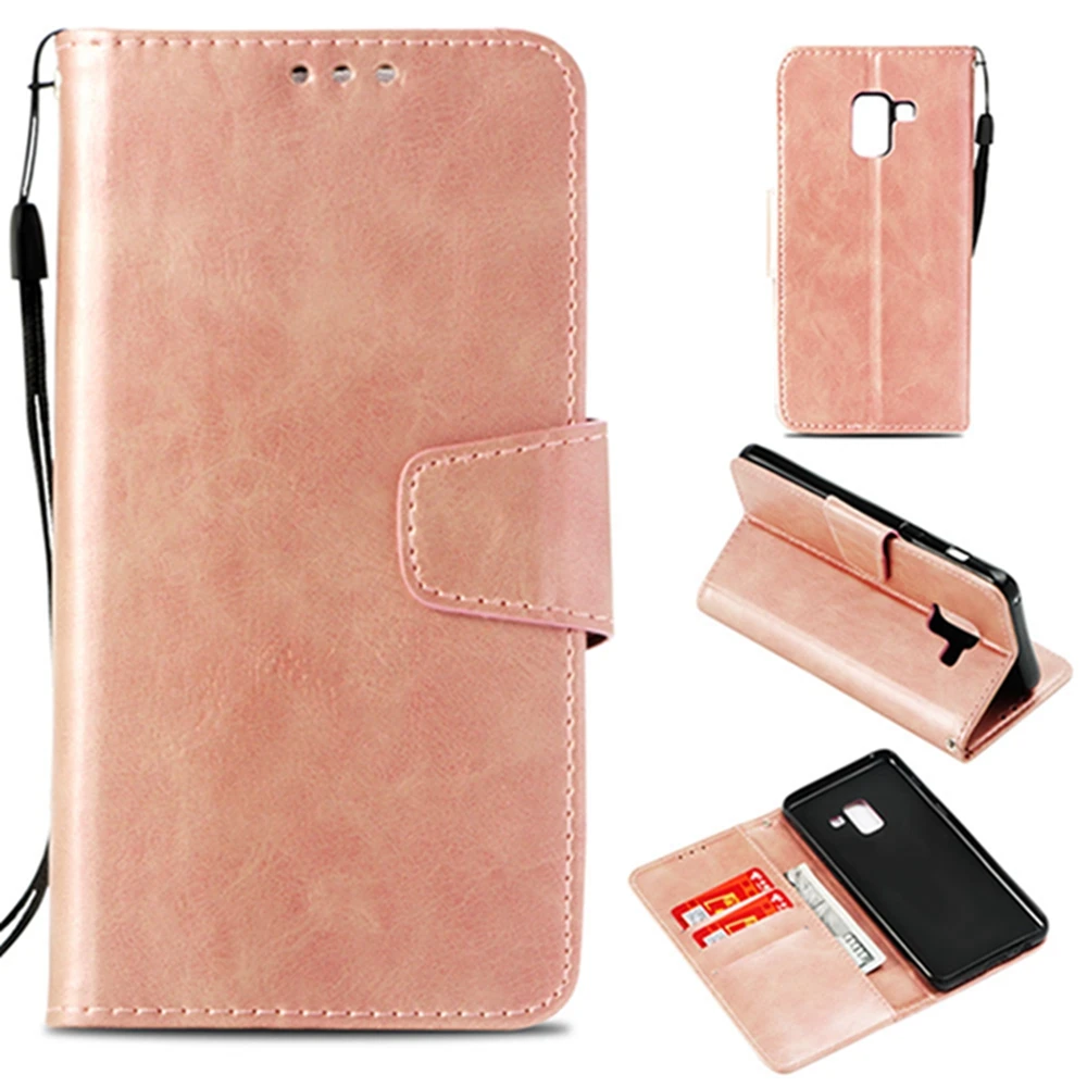 Роскошный чехол кошелек KISSCASE для Samsung J7 J8 A8 J2 J3 J4 J5 J6 Plus 2018 кожаный держатель карт задняя крышка телефона Чехлы