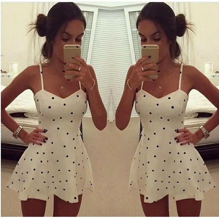Сексуальное женское летнее пляжное платье без рукавов обтягивающие