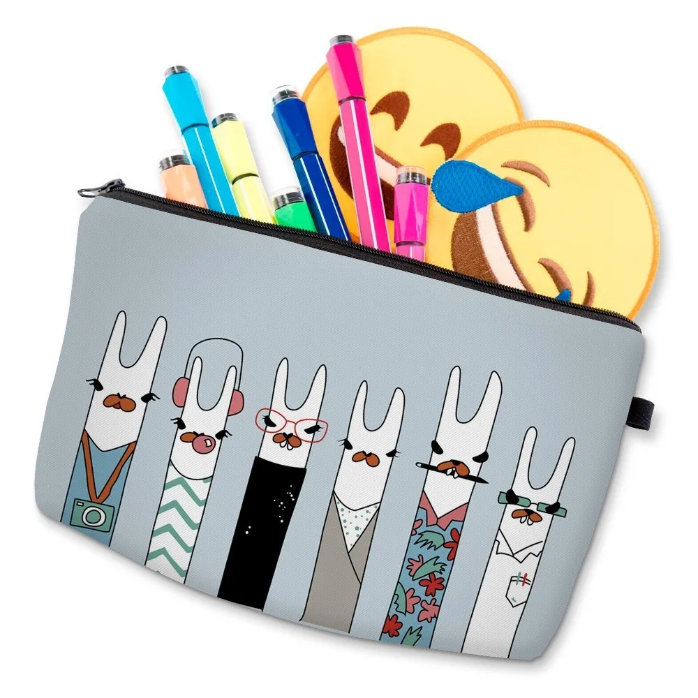 Deanfun модный Llamas косметичка водонепроницаемые косметички чехол карандаш для женщин путешествий