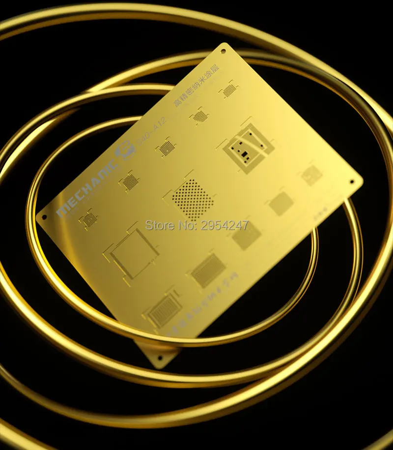 Трафарет из оловянной стали с 3D канавками трафарет S40 A8 A9 A10 A11 A12 для IPhone защита от