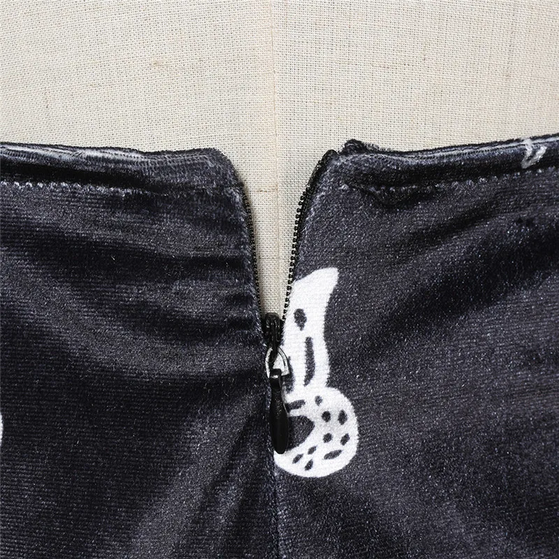 Butterfly Velvet Skirt Zipper Waist Women Mini Skirts Spring Summer Sexy Sweet Short Female Bottoms | Женская одежда