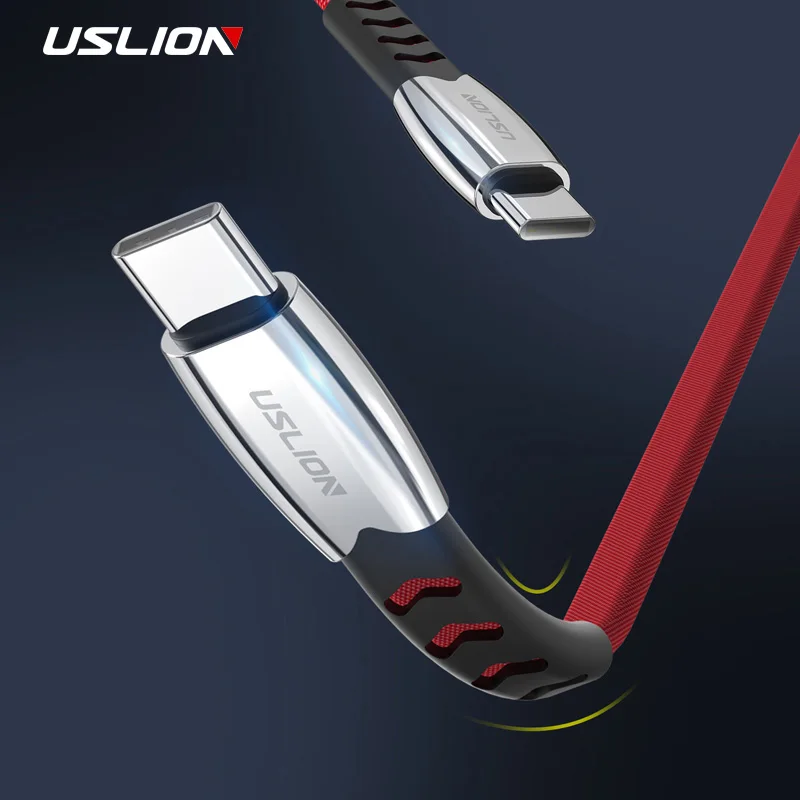 Кабель USLION USB Type C для Samsung Galaxy S10 S9 Plus кабель быстрой зарядки мобильного телефона