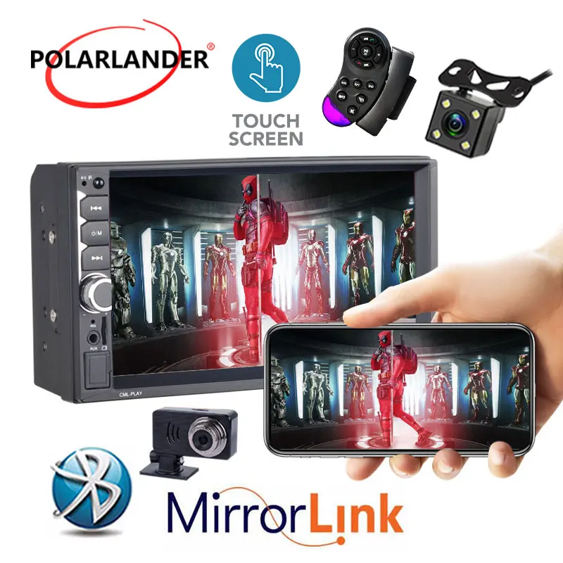 2 Din автомобильное радио 7 &quotHD Авторадио мультимедийный плеер сенсорный экран
