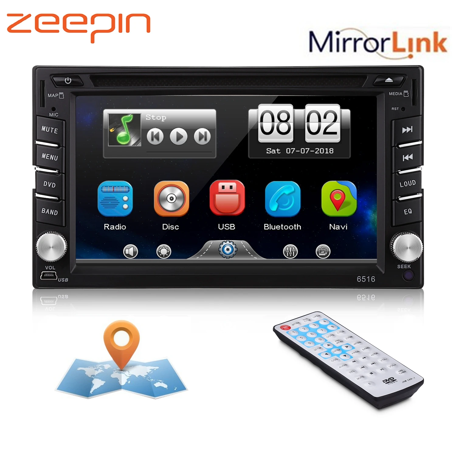 6 2 ''автомобильный dvd плеер GPS Bluetooth AM FM стерео аудио авто радио 2din сенсорный