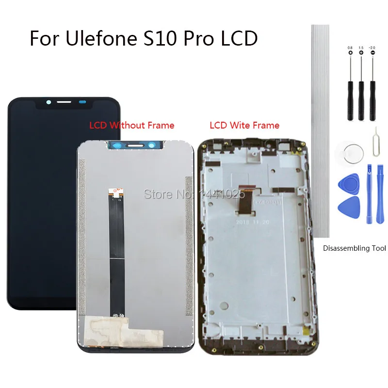 Замена экрана дисплея для Ulefone S10 Pro LCD сенсорный экран 5 7 дюйма черный Сенсорный с