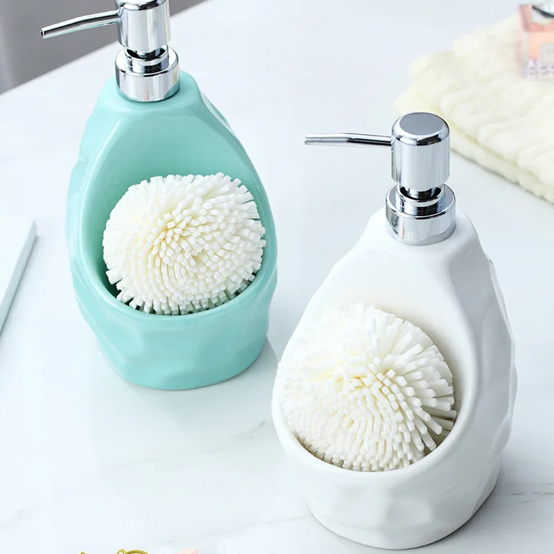650Lml Liquid Soap Dispenser For Kitchen Ceramic+Plastic Bathroom Home Decoration Accessories | Обустройство дома