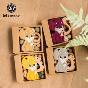 Детский силиконовый набор для прорезывания зубов и соски-пустышки