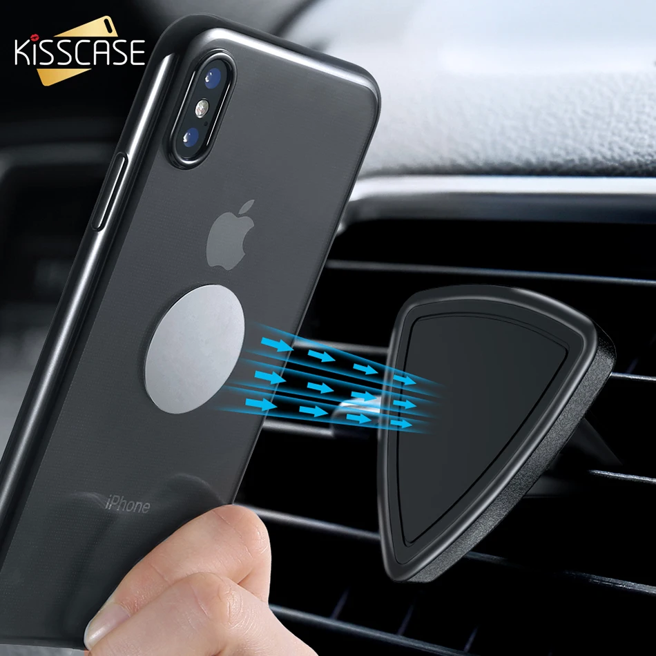 Универсальный магнитный автомобильный держатель для телефона KISSCASE iPhone X 7 8 Plus