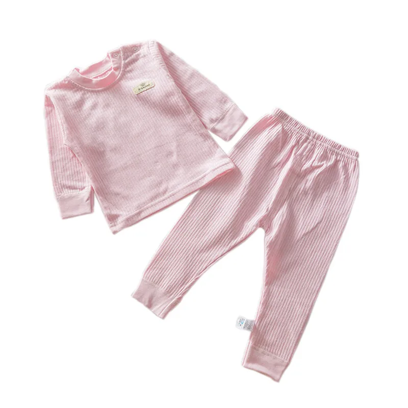 Spring/Autumn 100% cotton Newborn Clothes 0-3T New Born Baby Thermal Underwear Set | Детская одежда и обувь
