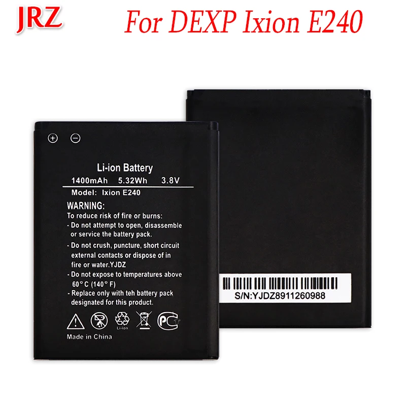 Высококачественный аккумулятор емкостью 1400 мАч для DEXP Ixion E240 | Мобильные телефоны