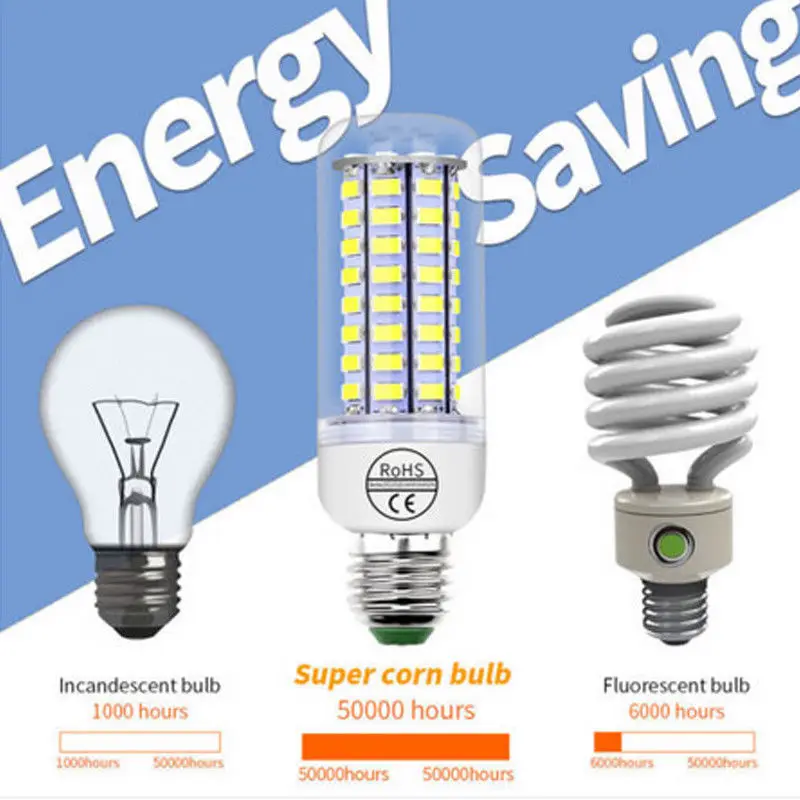1 шт. E27 24/48/56 светодиодный s 220V 5730 SMD Светодиодная лампа светильник LED Теплый/белый