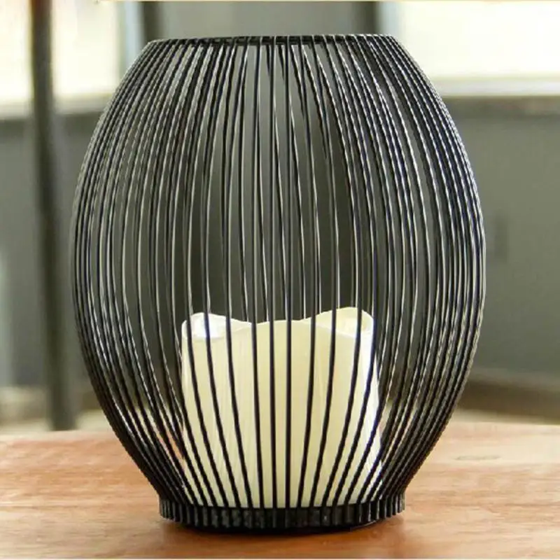 Клетка фонарь Ретро металлический Железный Подсвечник подставка для свечей