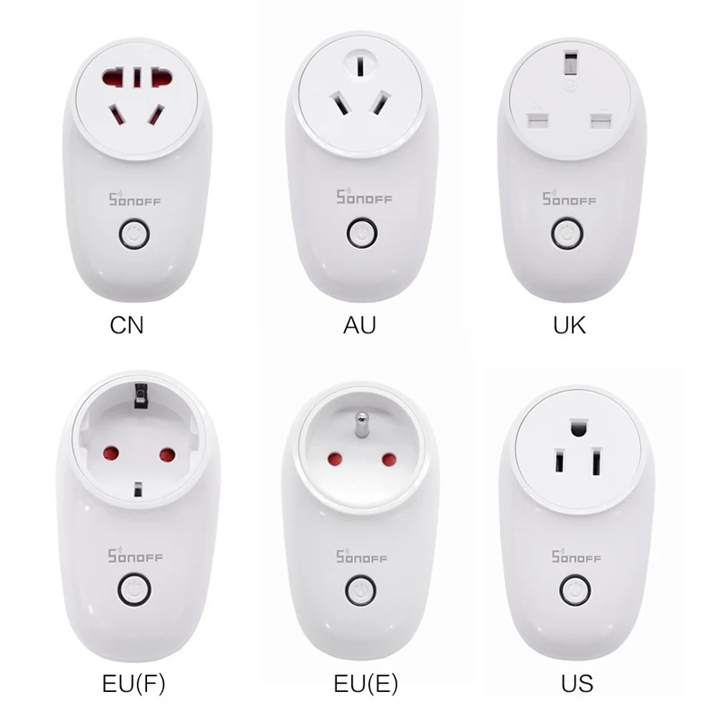 Интеллектуальный выключатель света SONOFF S26 10A умная Wi Fi розетка таймер