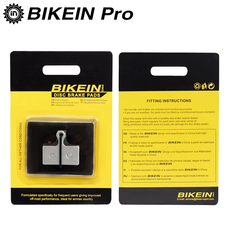 BIKEIN новинка 2019 4 пары дисковых тормозных колодок для MTB велосипеда из смолы Shimano M988