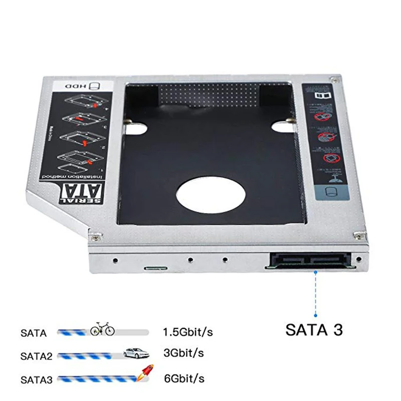 2 й жесткий диск SSD запасной лоток для Lenovo Thinkpad T420 T430 T510 T520 T530 W510 W520 W530 внутренний CD