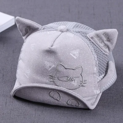 Explosion models female cap 0-1 princess cute baby cotton hat 3-6-12 months spring and summer thin visor |