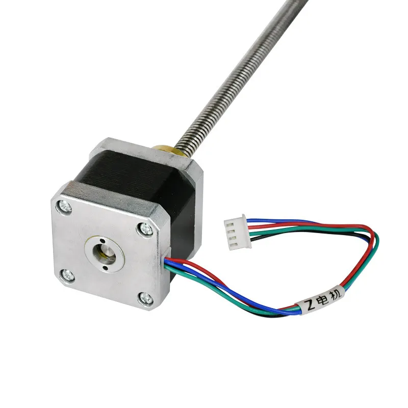 Nema17 42 мм 2 фазы 1 8 градусов 1.5A шаговый двигатель с T8 380 свинцовый винт для