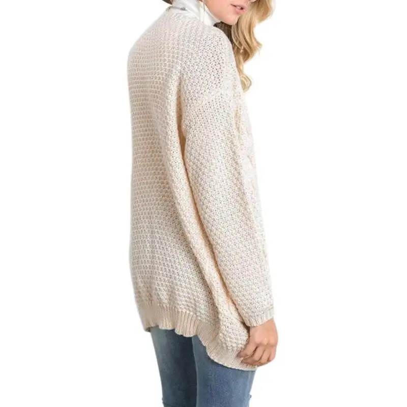 2018 Autumn Winter Fashion Women Long Sleeve loose Casual Knitted Sweater Streetwear Coat Female Cardigan pull femme |
