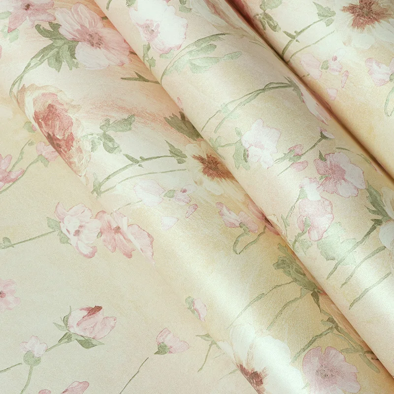 

Art Country Pastoral Flowers Wallpaper American Painting Wallpaper 3d Bedroom Living Room Papel De Parede Background Wallpaper