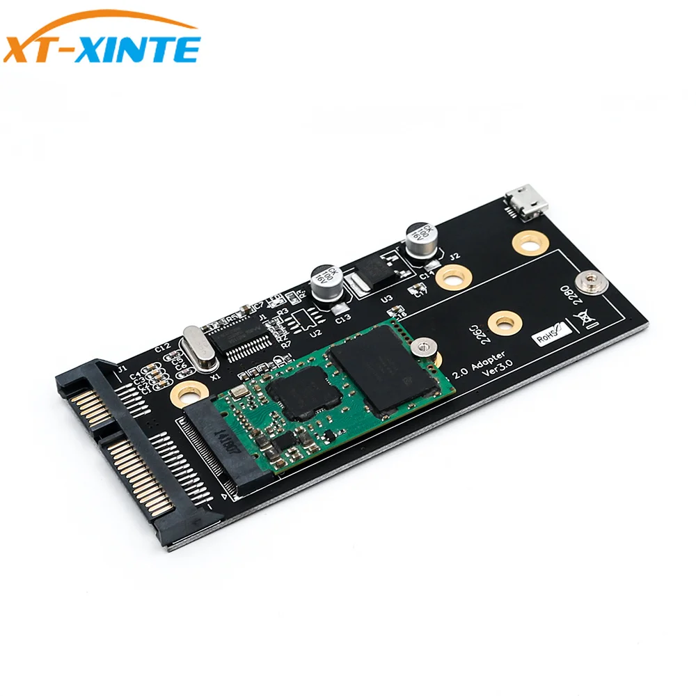 Переходник M.2 SSD Key B на 2 5 &quotSATA3 адаптер карта с кронштейном 3 HDD переходная для NGFF
