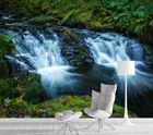 Настенная 3d Бумага для фотографий, настенная бумажная с эффектом Водопад, с кристаллами, для домашнего декора, для гостиной