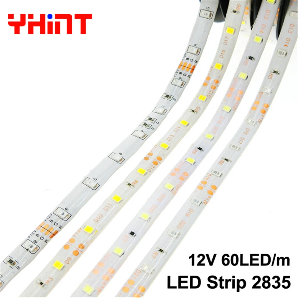 Светодиодный светильник 12 в пост. Тока SMD 2835 / 3528 60 Светодиодный/метр IP65 300