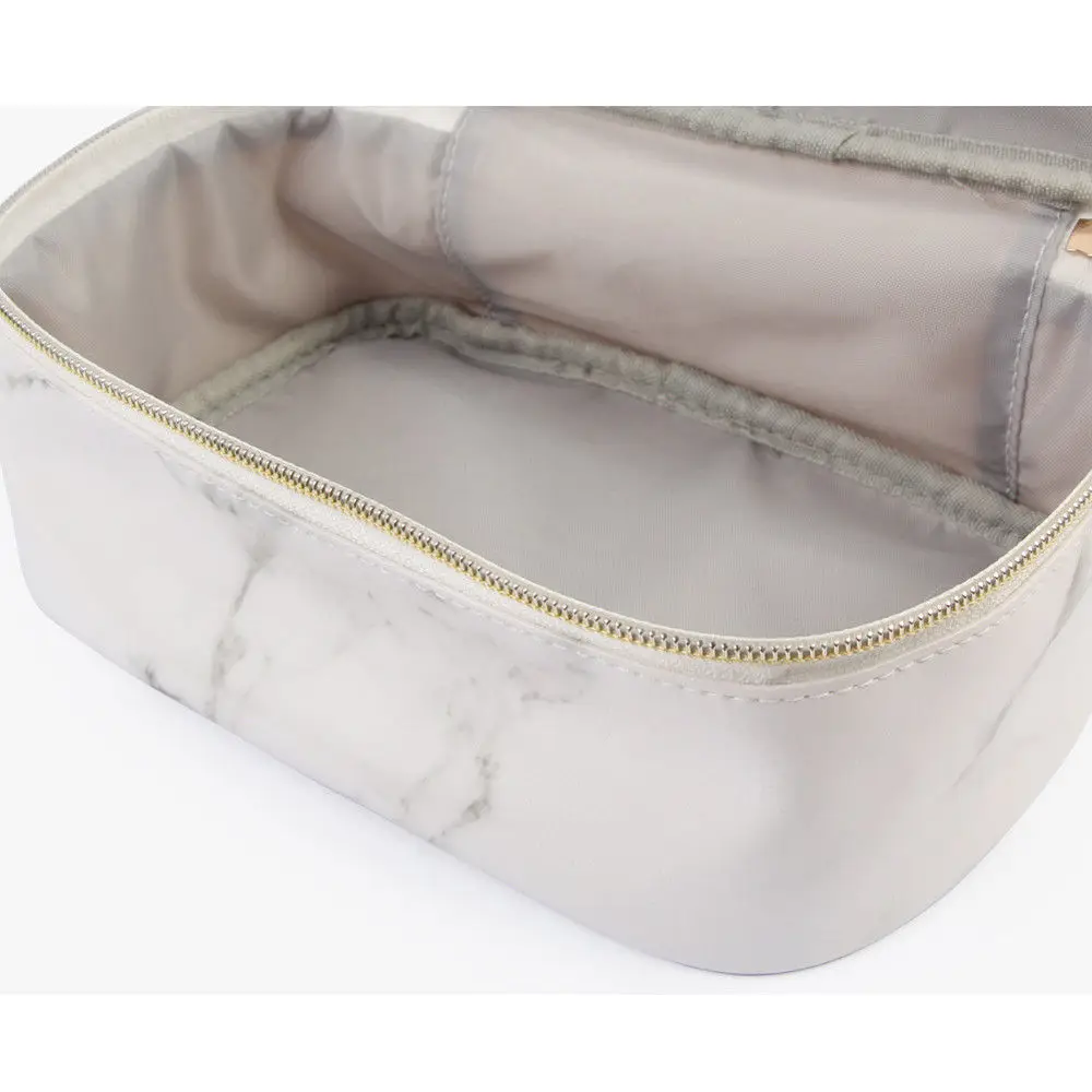 Professional Large Makeup Bag Cosmetic Case Storage Handle Organizer Travel Kit Women's Marbling Bags | Багаж и сумки