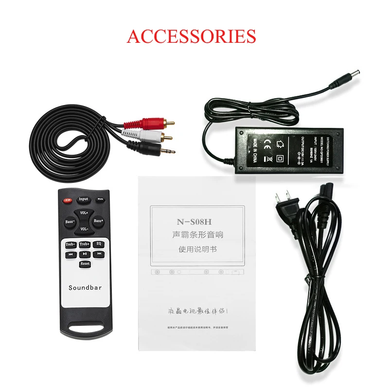 CLAITE 40 Вт домашний кинотеатр настенный ТВ Саундбар 3D беспроводной Bluetooth динамик с