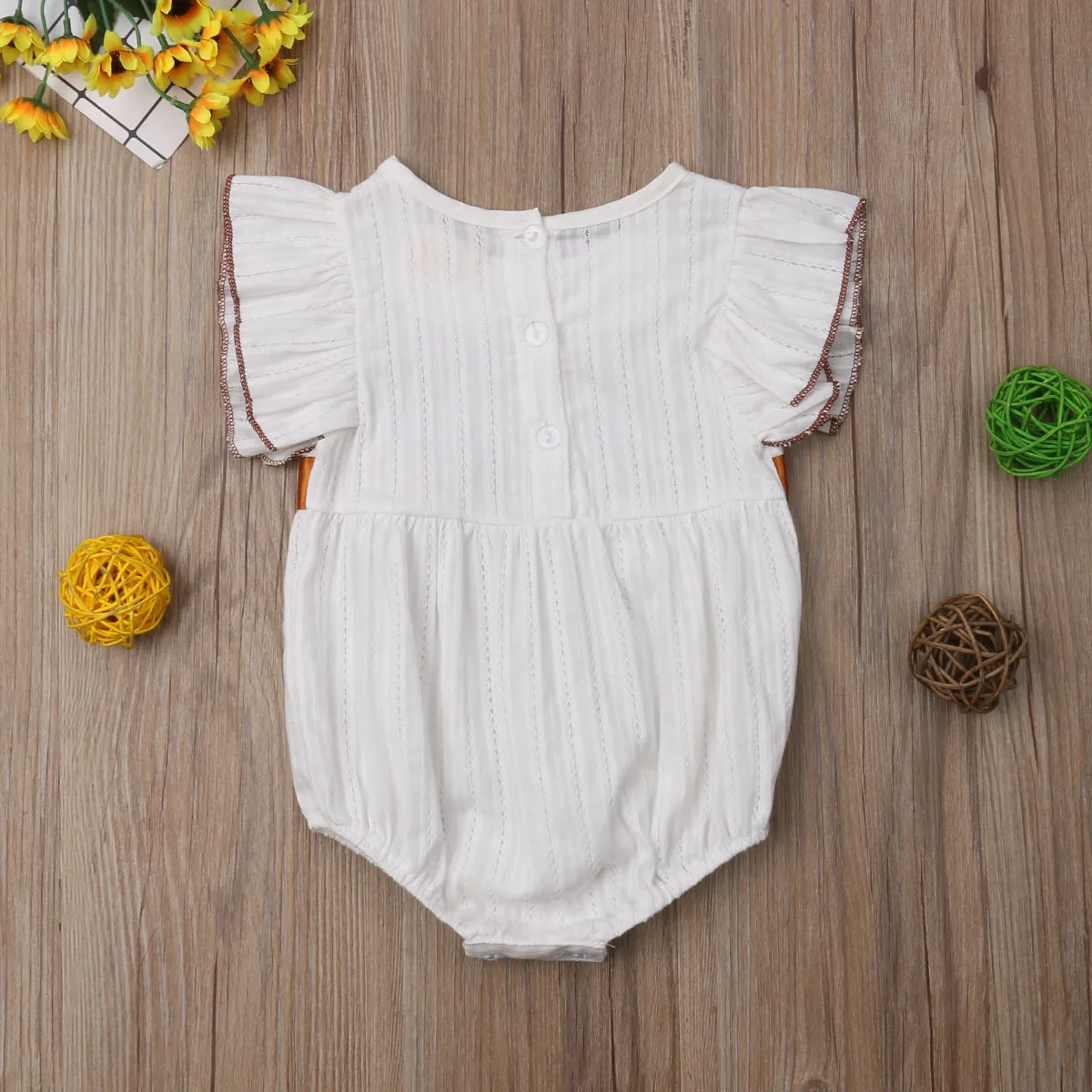 Christmas Gift Newborn Baby Girls Sleeveless Bow Casual Princess Cotton Tops Romper Outfits Clothes | Детская одежда и обувь