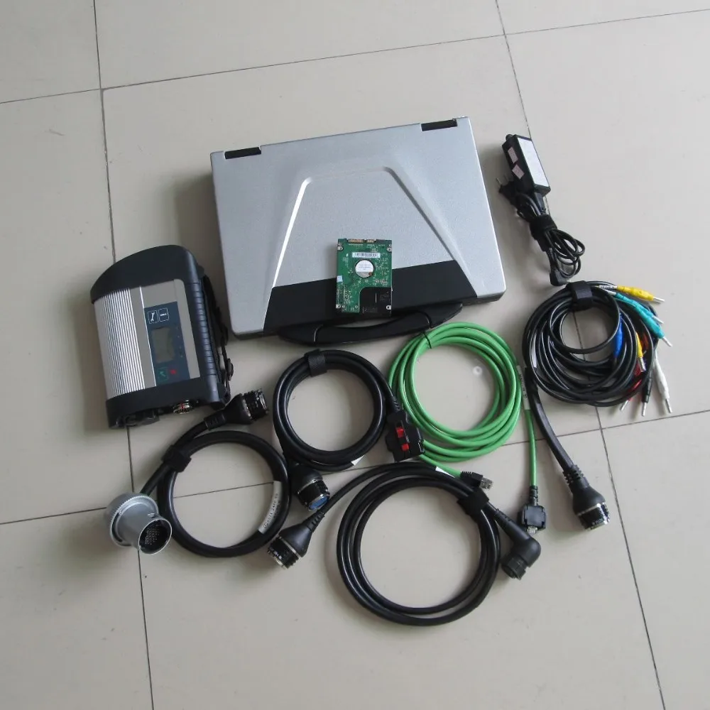 Сканер OBD2 MB STAR C4 с DTS инженерный компьютер HDD военный ноутбук CF52 i5 4 Гб для Mercedes obd