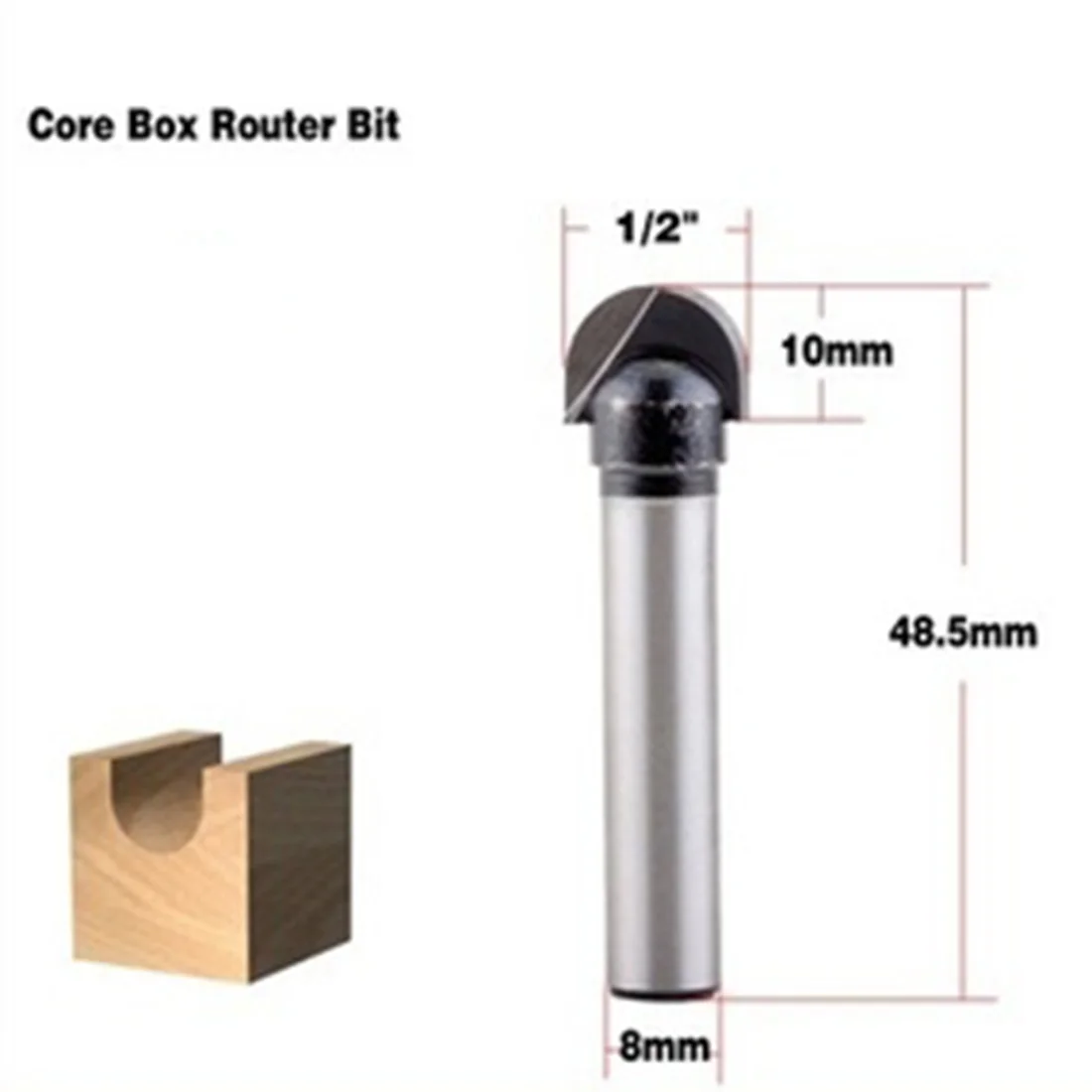 1 шт. 8 мм твердосплавный хвостовик резак для дерева сердечник коробка фреза