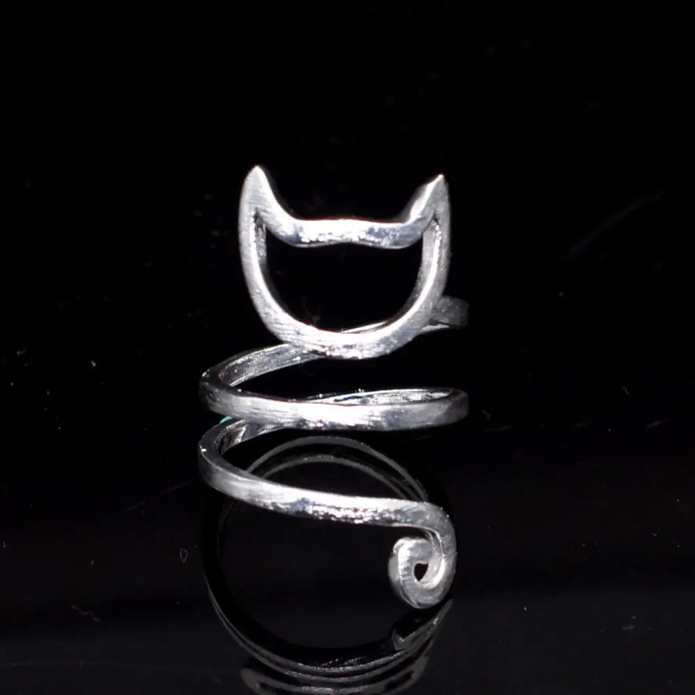 Оригинальный дизайн Размеры Регулируемый симпатичное кольцо для кошек женщин