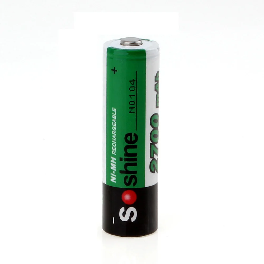 4 шт Soshine 1 2 v 2700mah AA Ni-MH защищенная аккумуляторная батарея + батарейный блок |