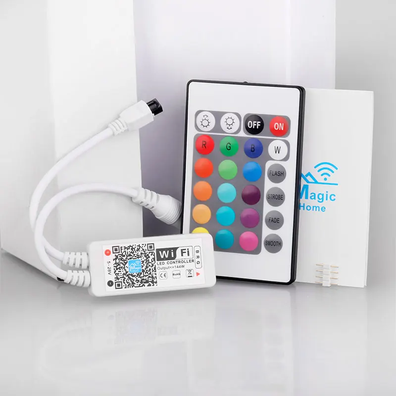 CLAITE LED Мини bluetooth WiFi RGB RGBW контроллер 24Key ИК пульт дистанционного управления для 3528