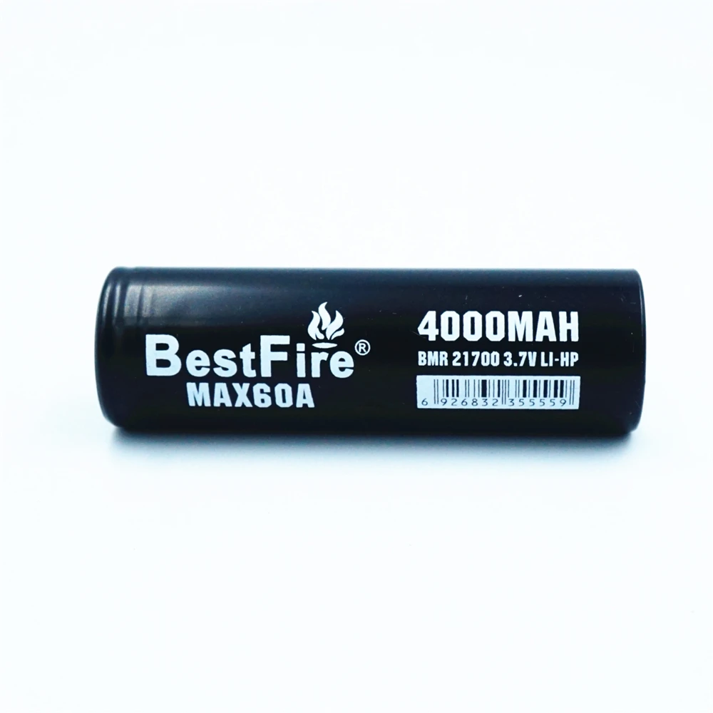 Литий-ионный аккумулятор BESTFIRE IMR 21700 4000 мАч 60 А 2 шт. | Электроника