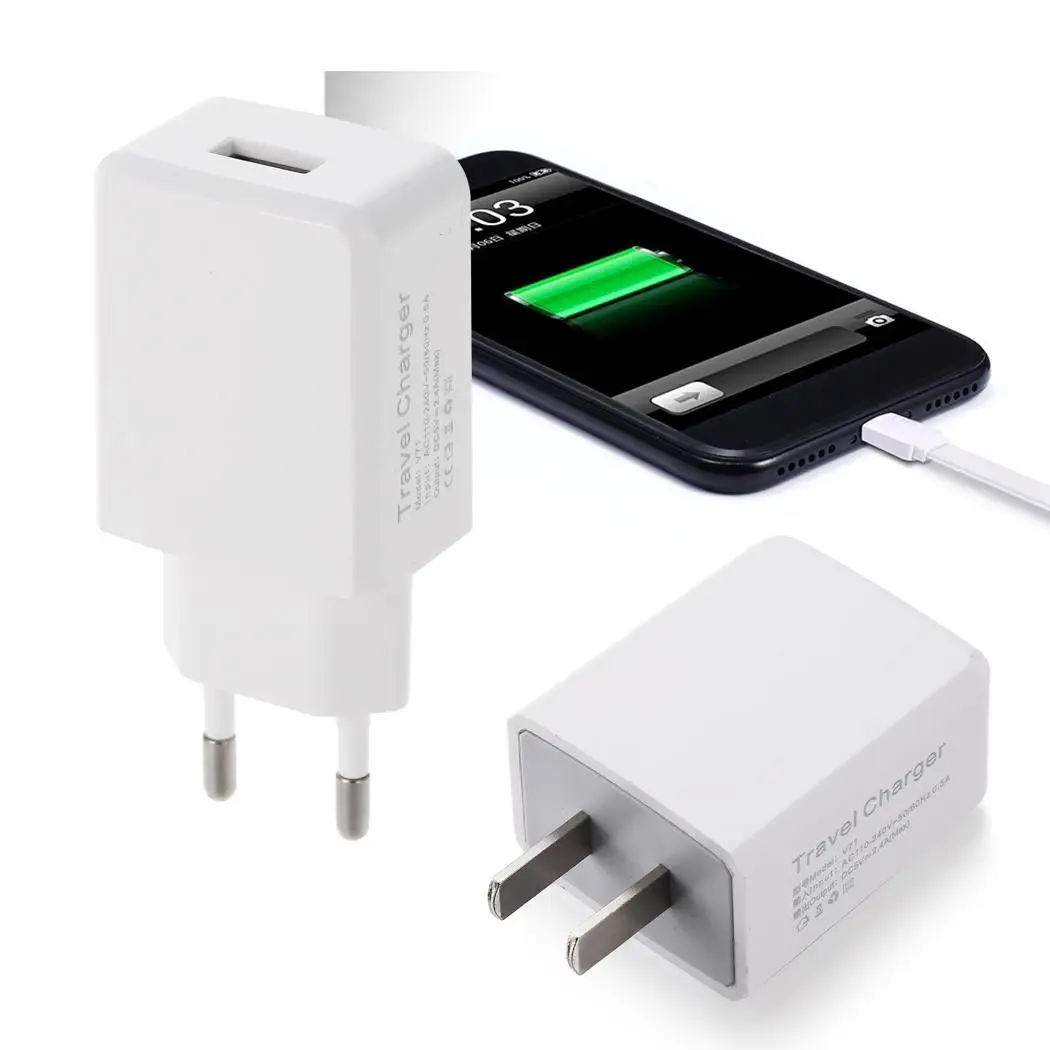 5 в 2.4A USB стены зарядное устройство AC адаптеры питания дорожное быстрое